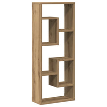 Wandplank 36x16x90 cm bewerkt hout artisanaal eikenkleurig