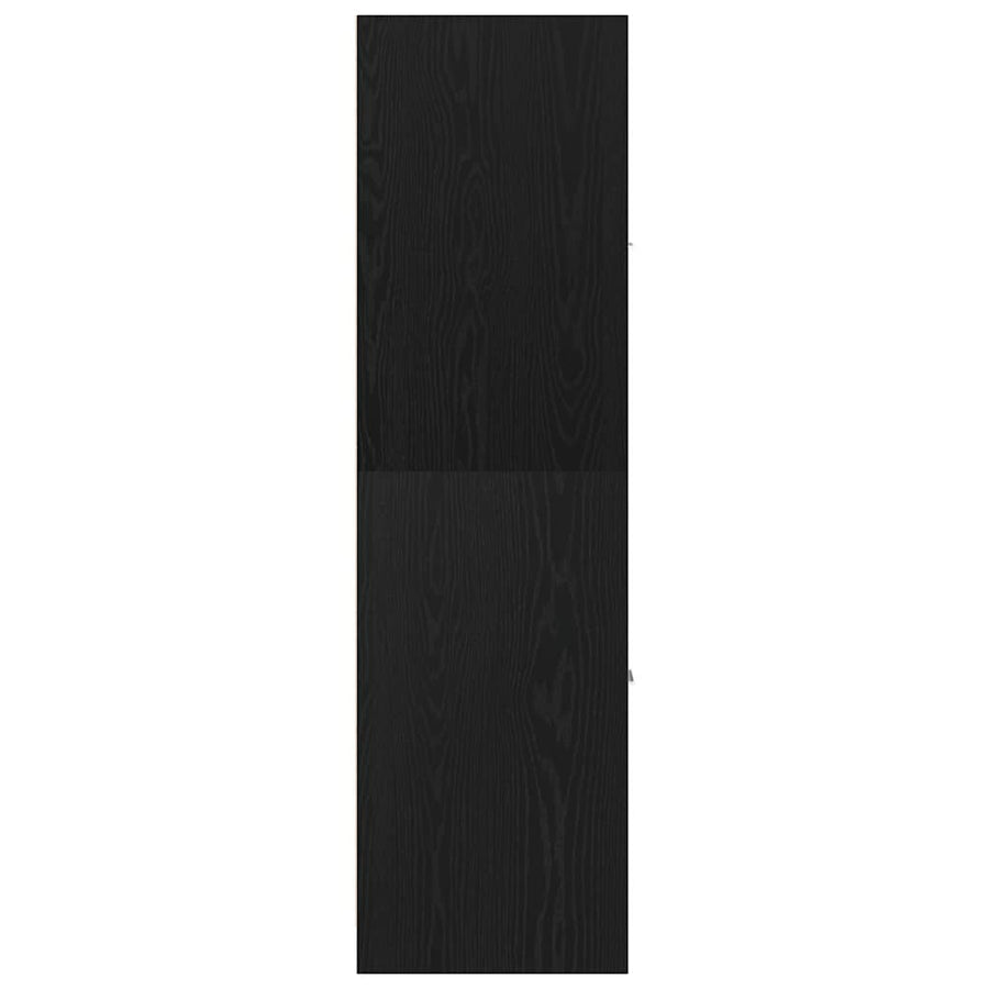 Apothekerskast 30x41x144,5 cm bewerkt hout zwart eikenkleurig