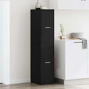 Apothekerskast zwart eiken 30x41x144,5 cm