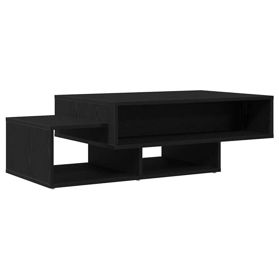 Salontafel 105x55x32 cm bewerkt hout zwart eikenkleur