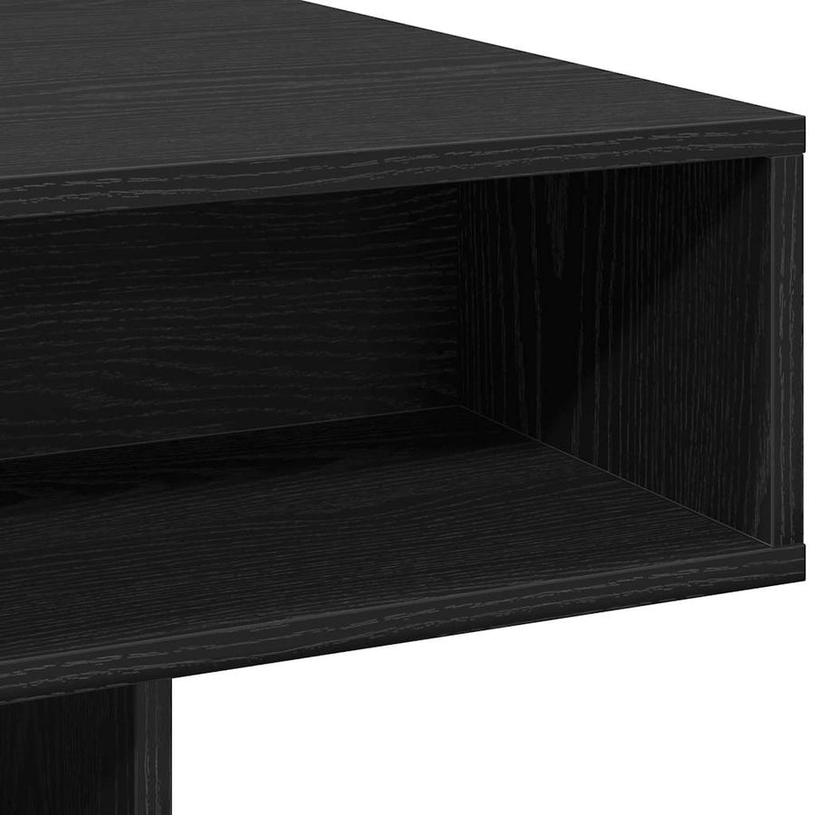 Salontafel 105x55x32 cm bewerkt hout zwart eikenkleur