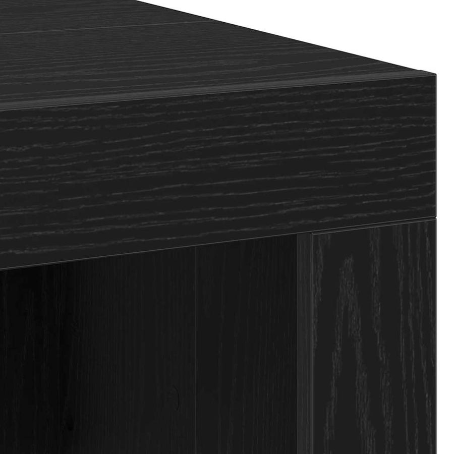 Salontafel Zwart Eiken 102 x 50 x 35 cm Bewerkt hout
