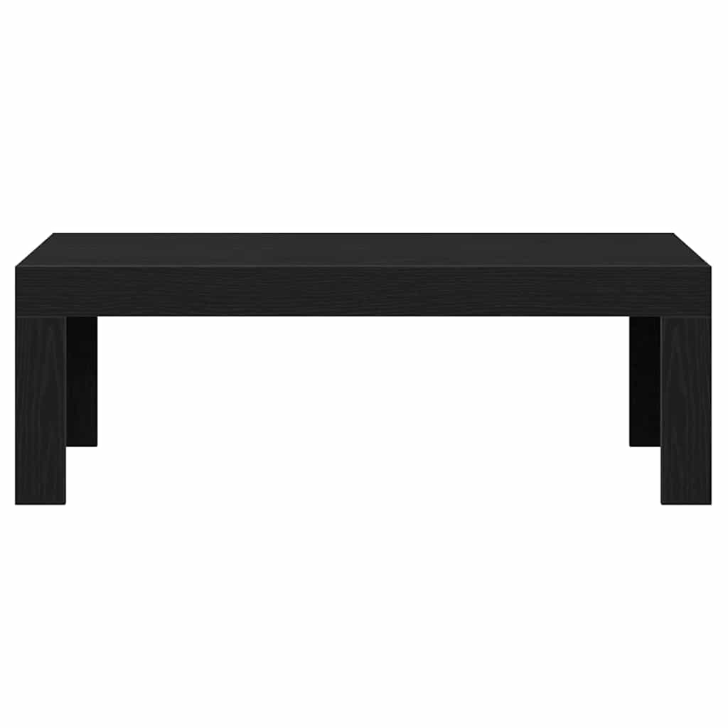 Salontafel Zwart Eiken 102 x 50 x 35 cm Bewerkt hout