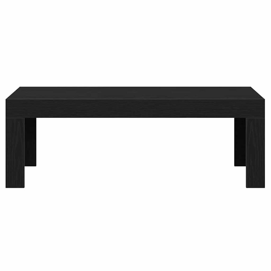 Salontafel Zwart Eiken 102 x 50 x 35 cm Bewerkt hout