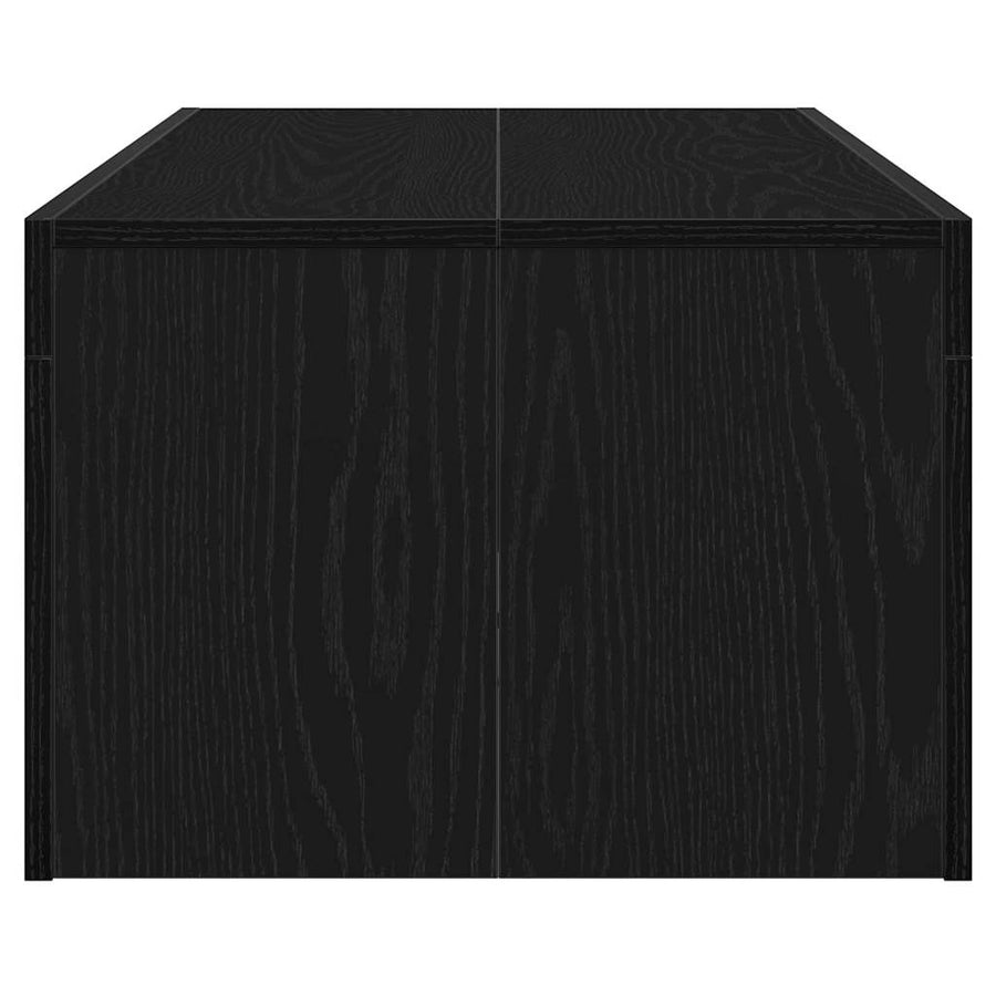 Salontafel Zwart Eiken 102 x 50 x 35 cm Bewerkt hout