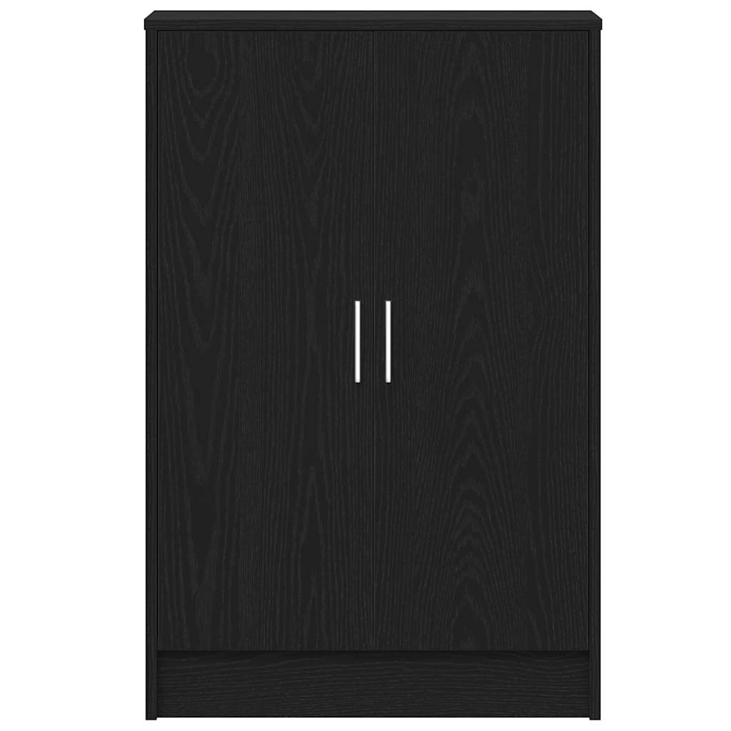 Schoenenkast 60x35x92 cm spaanplaat zwart eikenkleurig