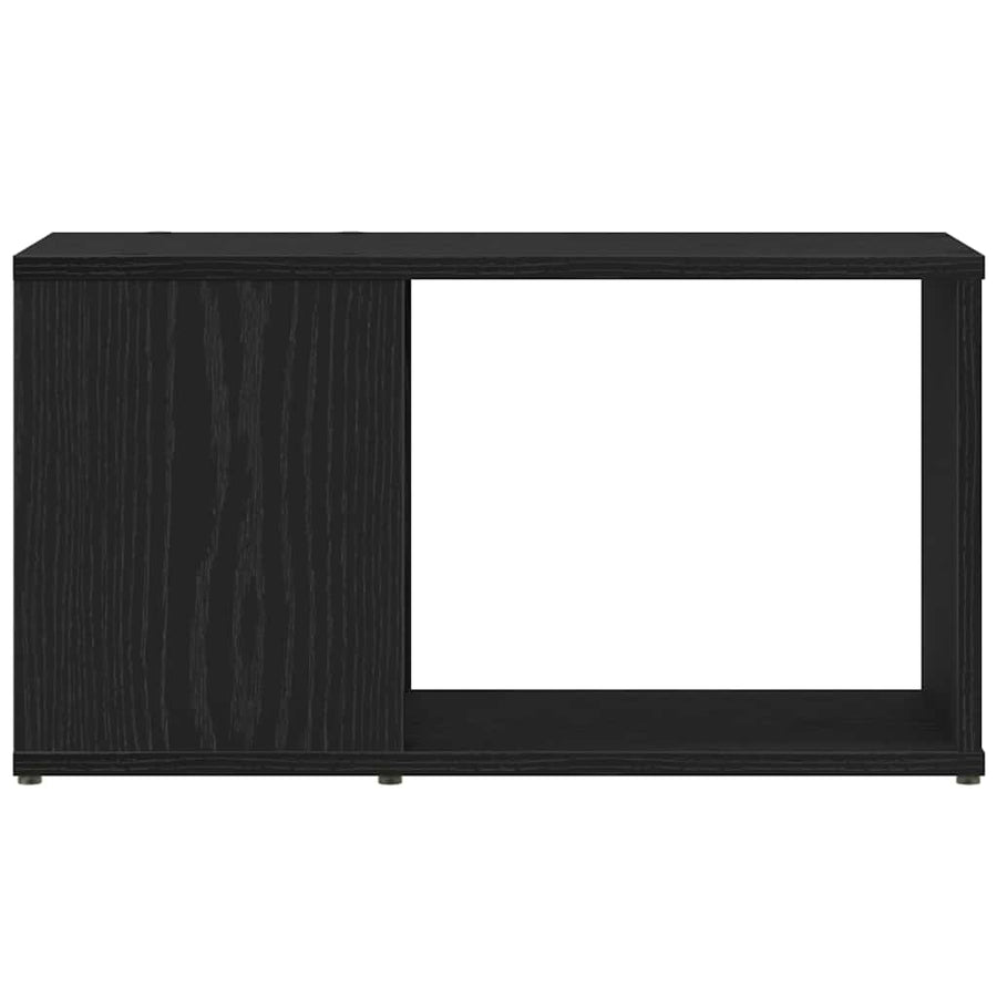 Tv-meubel 60x24x32 cm spaanplaat zwart eikenkleurig