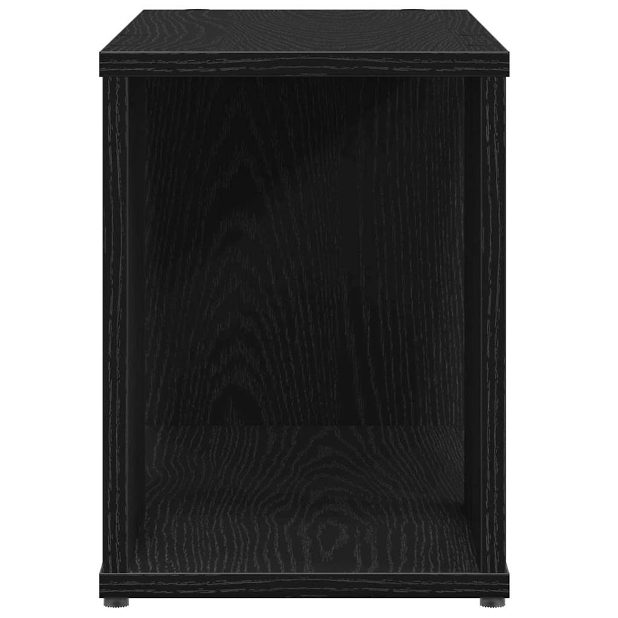 Tv-meubel 60x24x32 cm spaanplaat zwart eikenkleurig