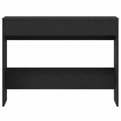 Bureau 101x50x76,5 cm spaanplaat zwart eikenkleurig