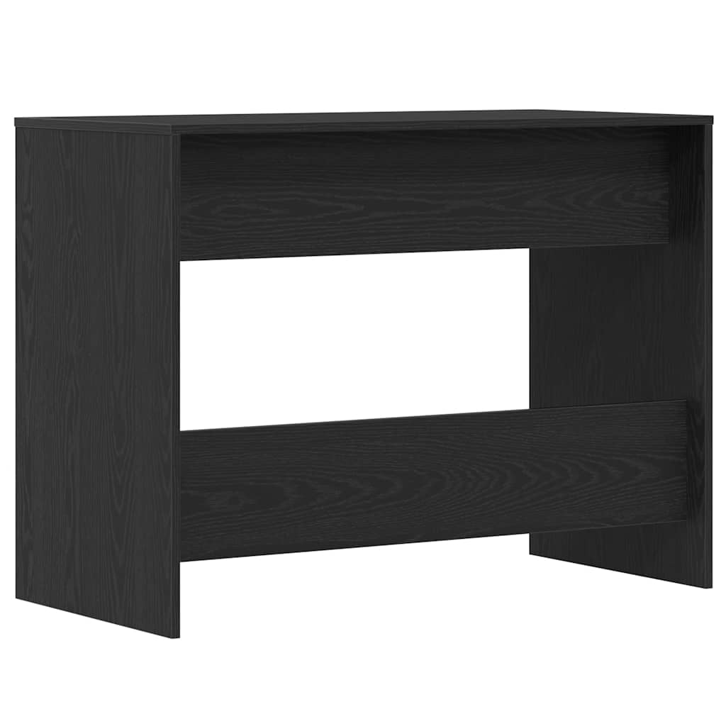 Bureau 101x50x76,5 cm spaanplaat zwart eikenkleurig