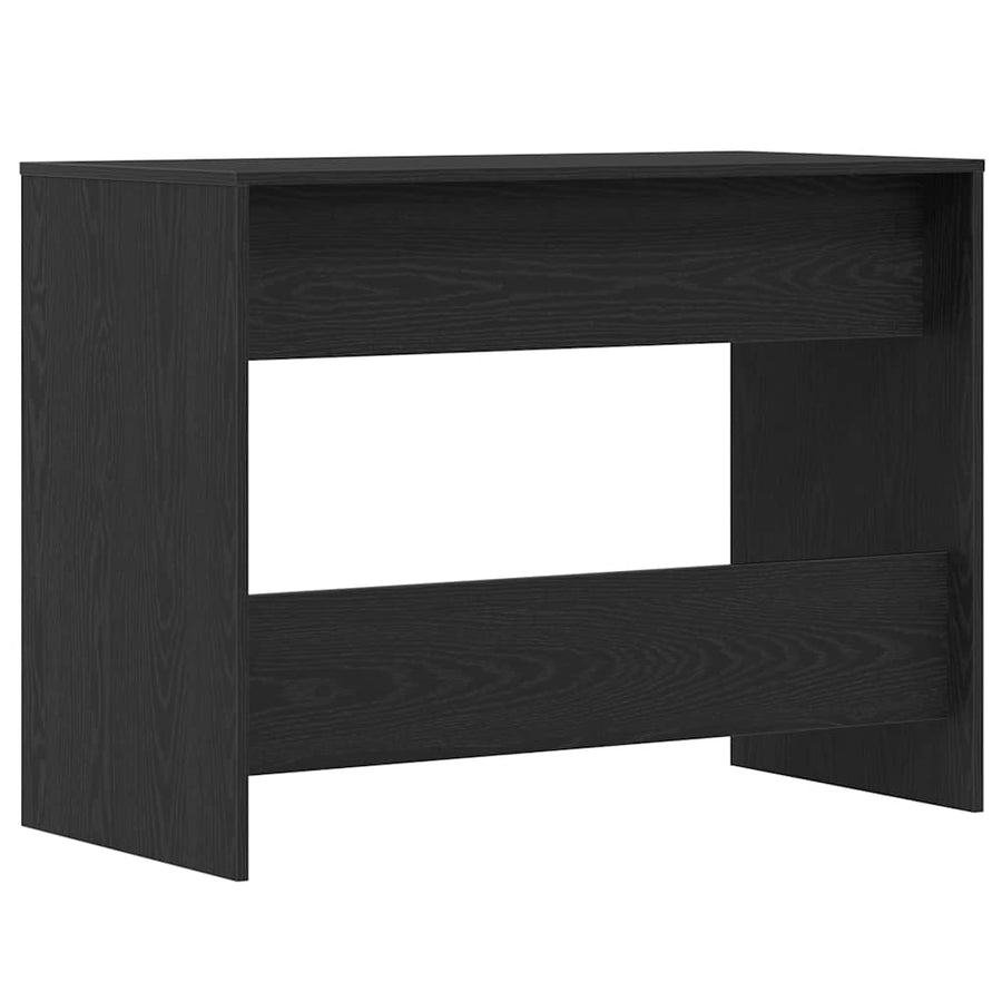 Bureau 101x50x76,5 cm spaanplaat zwart eikenkleurig