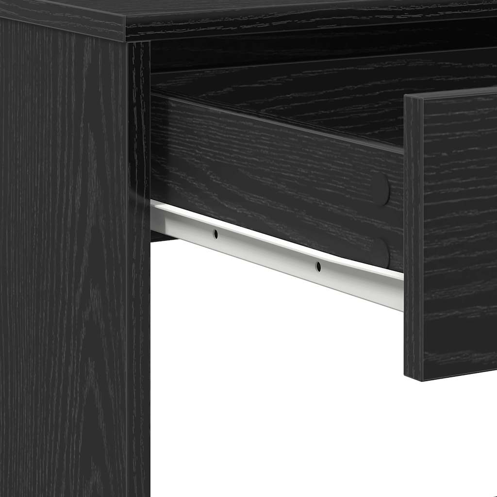Bureau 101x50x76,5 cm spaanplaat zwart eikenkleurig