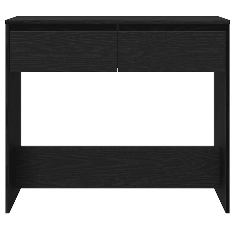 Wandtafel 89x41x76,5 cm spaanplaat zwart eikenkleurig