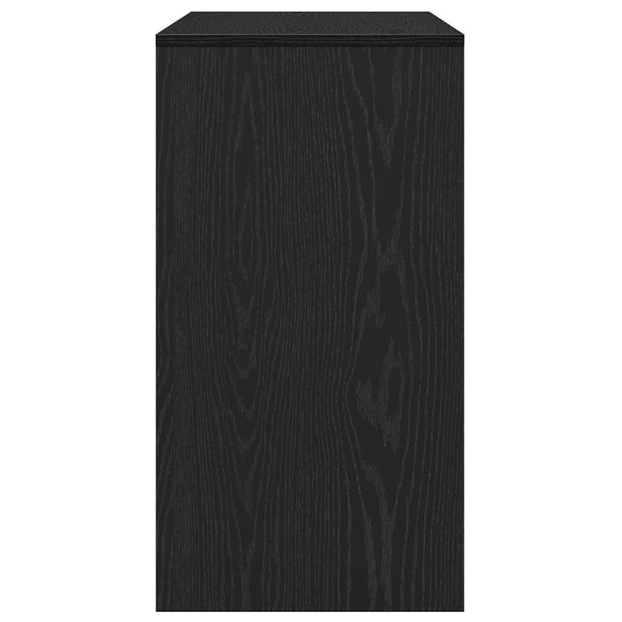Wandtafel 89x41x76,5 cm spaanplaat zwart eikenkleurig