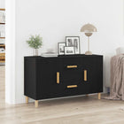 Sideboard 100x36x60 cm chipboard black oak-colored