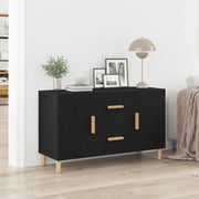 Dressoir 100x36x60 cm spaanplaat zwart eiken