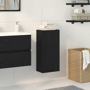 Wandkast 32x20x67 cm zwart eiken bewerkt hout
