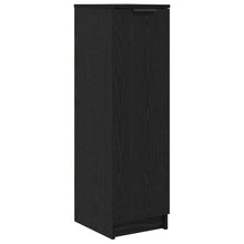 Schoenenkast Zwart Eiken 29,5 x 35 x 101 cm Bewerkt hout
