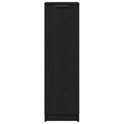 Schoenenkast Zwart Eiken 29,5 x 35 x 101 cm Bewerkt hout