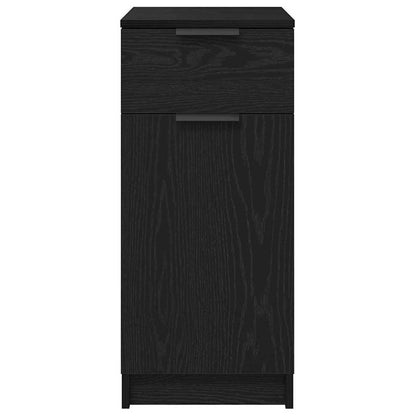 Kantoor kast Zwart Eiken 33 x 50 x 75 cm Bewerkt hout