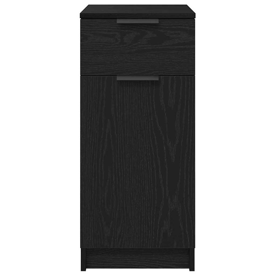 Kantoor kast Zwart Eiken 33 x 50 x 75 cm Bewerkt hout