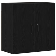 Wandkast 60x31x60 cm bewerkt hout zwart eikenkleurig