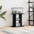 Aquariumstandaard 60x30x60 cm zwart eiken bewerkt hout