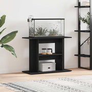 Aquariumstandaard 80x35x60 cm spaanplaat zwart eiken