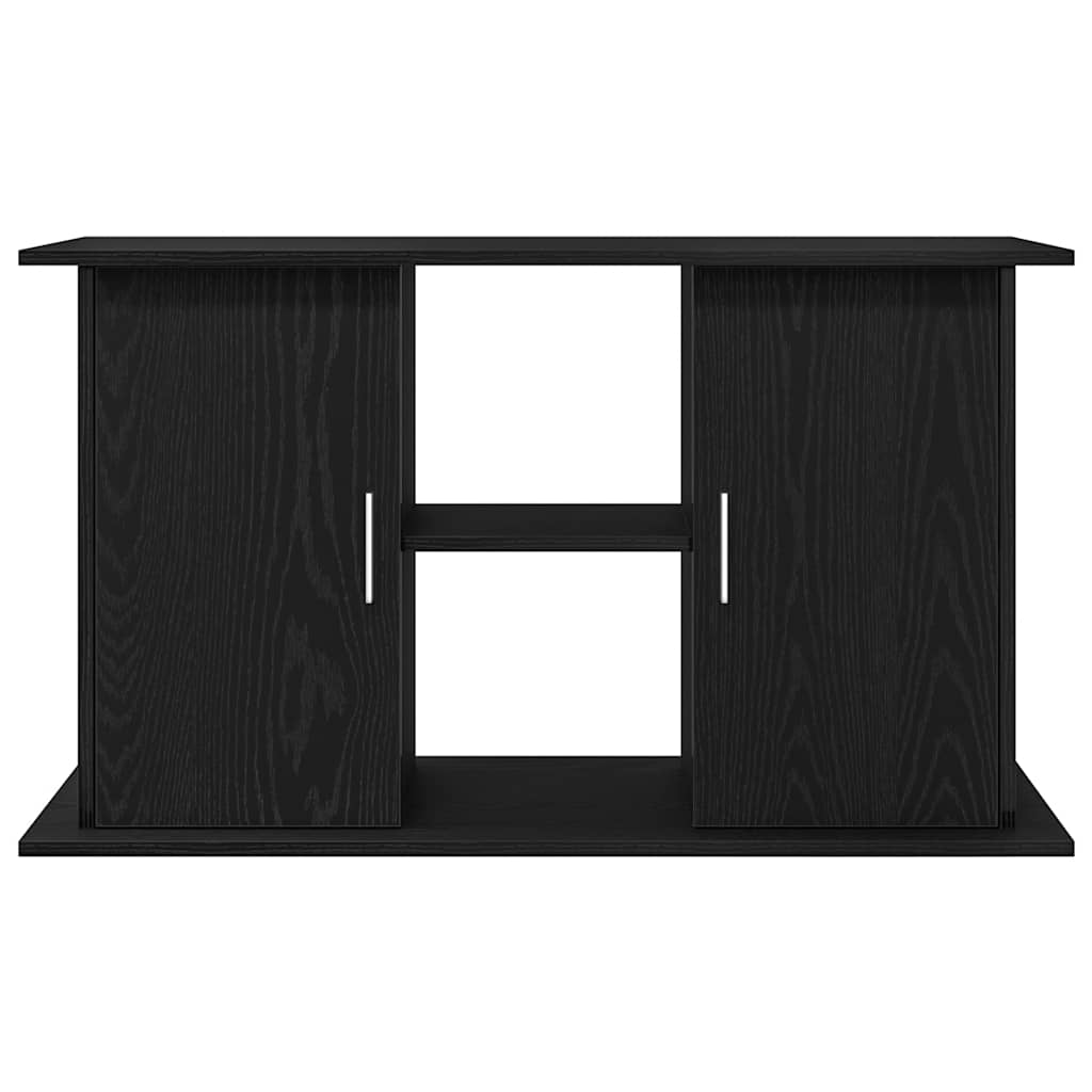 Aquariumstandaard Zwart Eiken 101x41x58 cm Bewerkt Hout