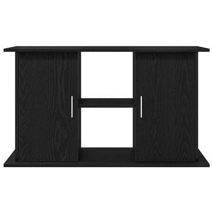 Aquariumstandaard Zwart Eiken 101x41x58 cm Bewerkt Hout