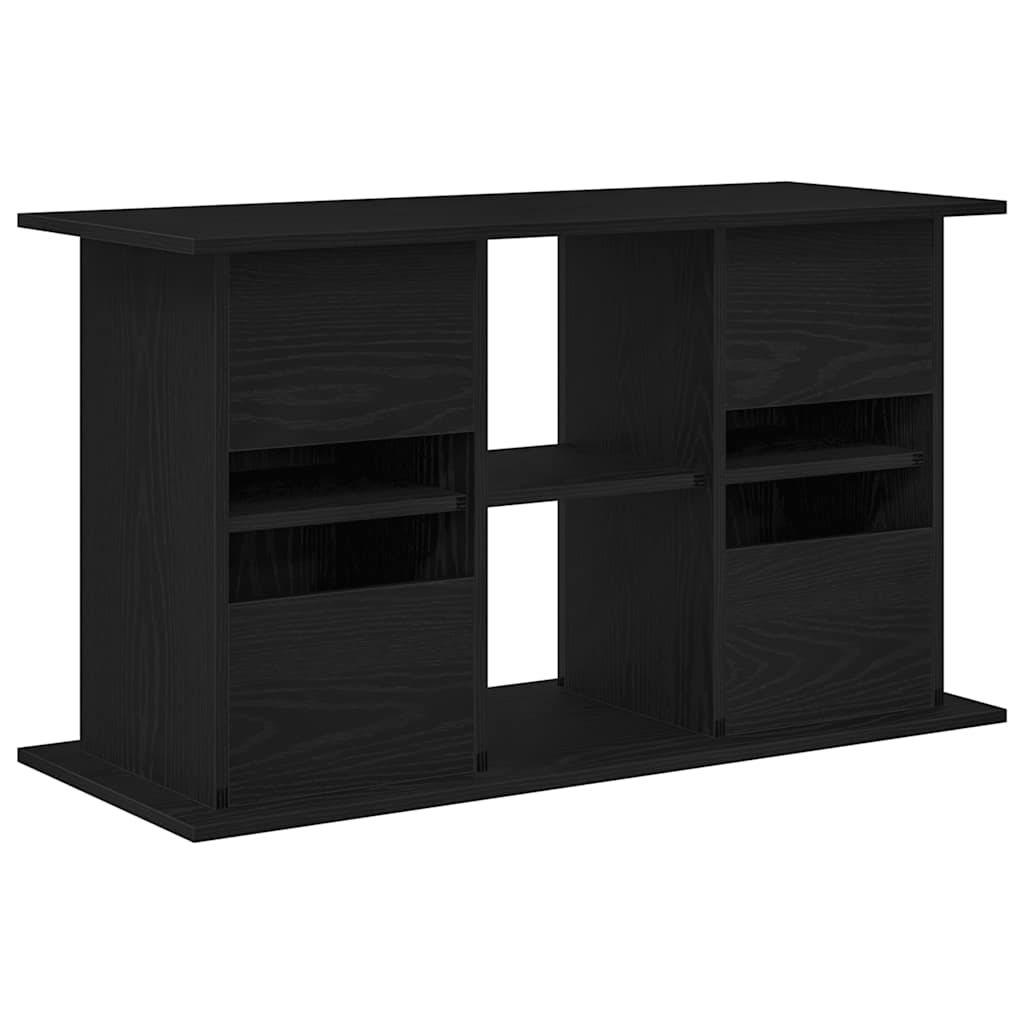 Aquariumstandaard Zwart Eiken 101x41x58 cm Bewerkt Hout
