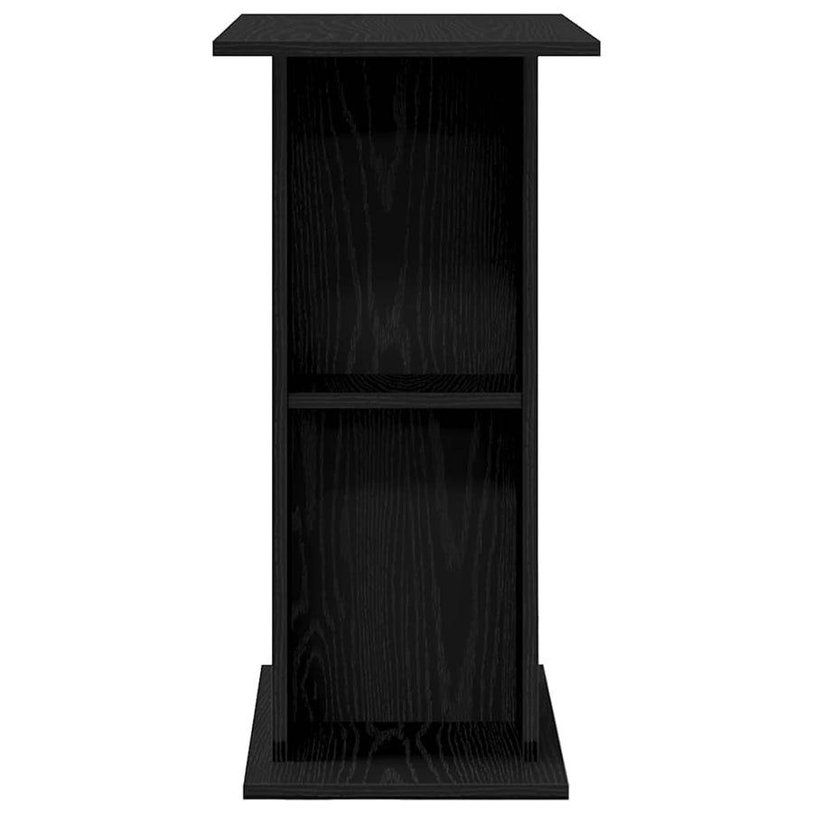 Aquariumstandaard 60,5x36x72,5 cm spaanplaat zwart eikenkleurig