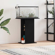 Aquarium stand 60.5x36x72.5 cm chipboard black oak-colored