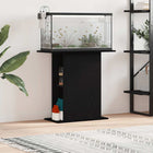 Aquariumstandaard 75x36x72,5 cm zwart eiken bewerkt hout