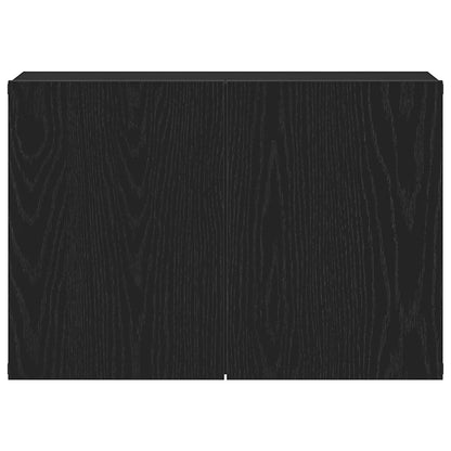 Tv-meubel 60x30x41 cm bewerkt hout zwart eikenkleurig