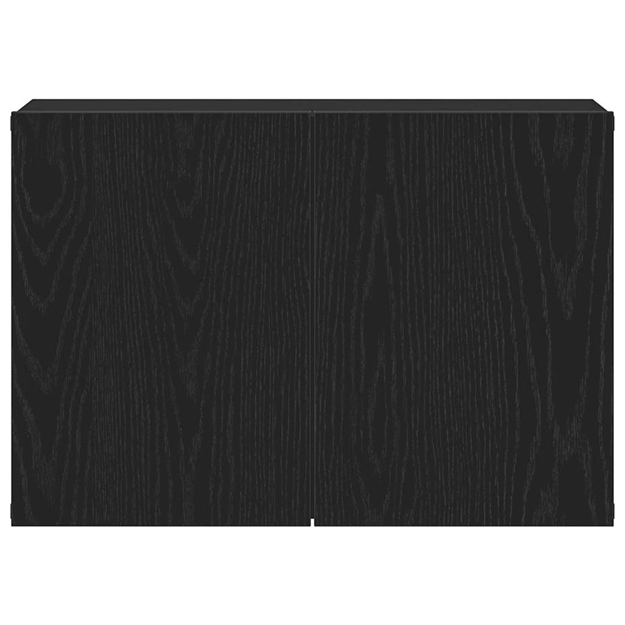 Tv-meubel 60x30x41 cm bewerkt hout zwart eikenkleurig