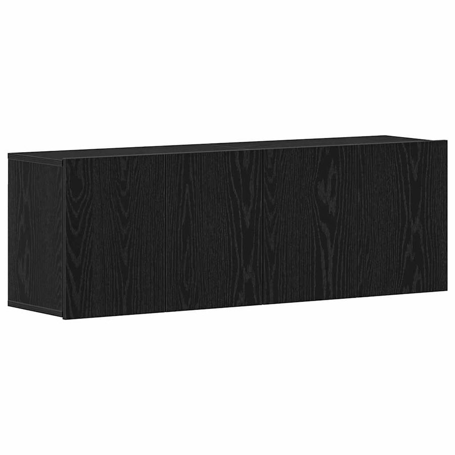 Tv-meubels 2 st 120x30x41 cm bewerkt hout zwart eikenkleurig