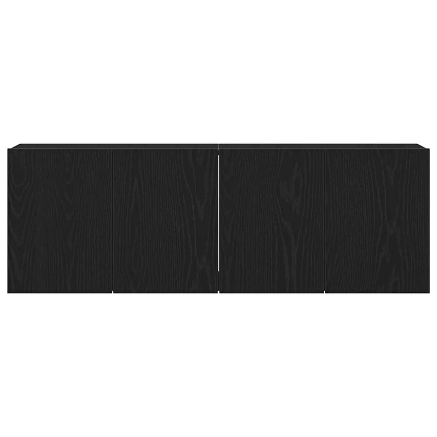 Tv-meubels 2 st 120x30x41 cm bewerkt hout zwart eikenkleurig