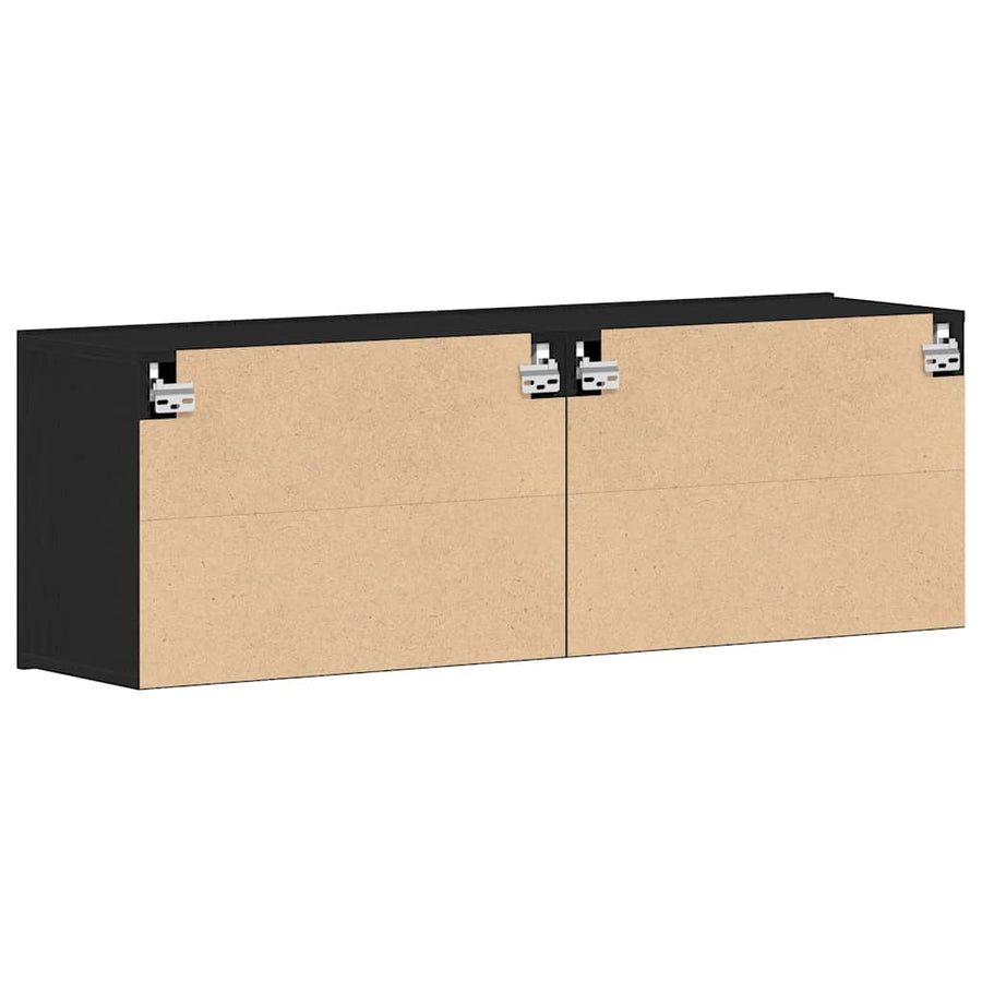 Tv-meubels 2 st 120x30x41 cm bewerkt hout zwart eikenkleurig