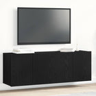 Tv-meubels 2 st 120x30x41 cm bewerkt hout zwart