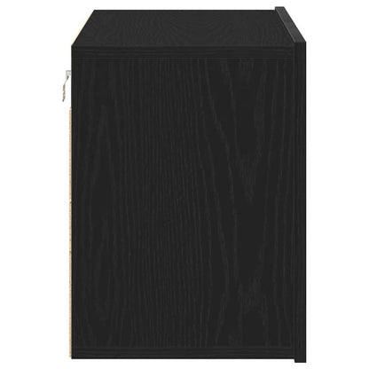 Tv-meubel 80x30x41 cm bewerkt hout zwart eikenkleurig