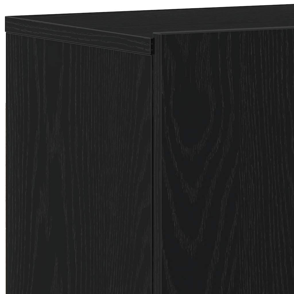 Tv-meubels 2 st 160x30x41 cm bewerkt hout zwart eikenkleurig