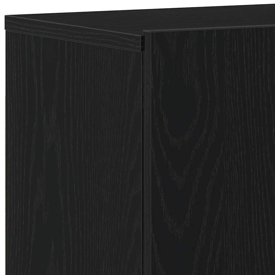 Tv-meubels 2 st 160x30x41 cm bewerkt hout zwart eikenkleurig