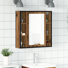 Bathroom Mirror Cabinet 60x16x60 cm Chipboard Old Wood