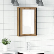 Badkamerspiegelkast 42x12x60 cm bewerkt hout artisan eiken