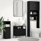Vanity cabinet 60x30x60 cm chipboard black oak effect
