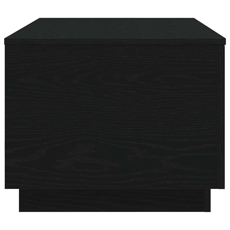 Salontafel met LED-verlichting 90x50x40 cm zwart eiken