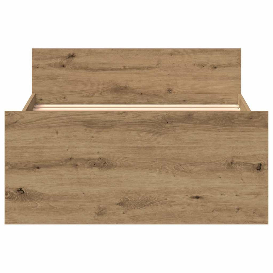 Bedframe zonder matras 75x190 cm spaanplaat ambachtelijk