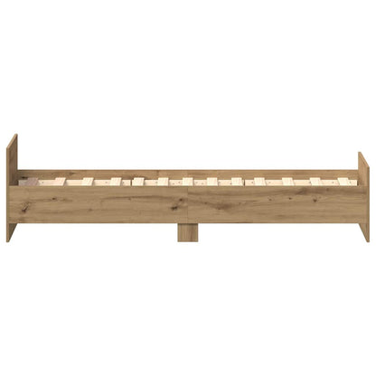 Bedframe zonder matras 75x190 cm spaanplaat ambachtelijk