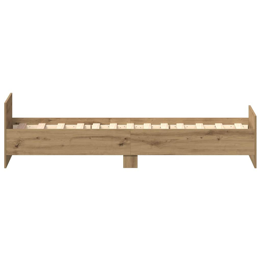 Bedframe zonder matras 75x190 cm spaanplaat ambachtelijk